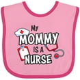 thumbnail image 3 of Inktastic My Mommy is a Nurse Boys or Girls Baby Bib, 3 of 4