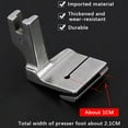 thumbnail image 6 of 3PCS Piping Sewing Machine Presser Foot, Double Gathering Pleated Shirring Presser Foot for Industrial Sewing Machine, P5 P50 P5W Fits for Most of Common Sewing Machine, 6 of 7