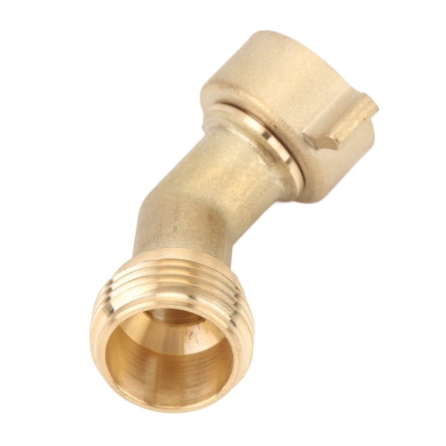 45 Degree Water Hose Elbow, RV Water Inlet Adapter 3/4inch Threads for Motorhome Plumbing System