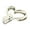 Silver, variant on Bag Closure Metal Turn Lock Buckles Heart Shape Bag Lock Clasp Bag Accessories for Bag Purse