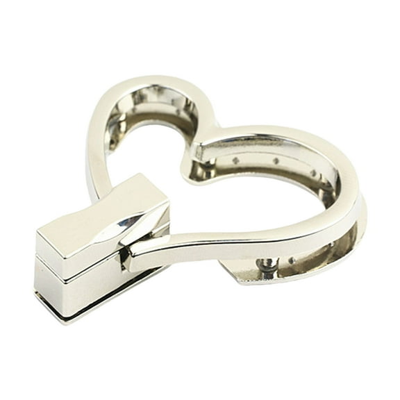 Bag Closure Metal Turn Lock Buckles Heart Shape Bag Lock Clasp Bag Accessories for Bag Purse