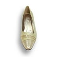 thumbnail image 2 of FLORAL Effle Women's Wide Width Evening Dress Shoes for Wedding, Prom & Dinner GOLD 9, 2 of 6