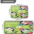 thumbnail image 2 of SKYSONIC Cute Christmas Penguin Kitchen Mats Set of 2 Anti Fatigue Floor Runner Rug Non Slip Comfort Mat 19.7x27.6 Inch + 19.7x47.2 Inch for Room, 2 of 7