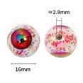 thumbnail image 3 of 10pcs acrylic red evil eye round beads pack – Halloween DIY jewelry making, bracelet necklace craft supplies, phone charm accessories, 3 of 8