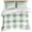 Green, variant on 3 Piece Blue Checkered Duvet Cover Set California King, Microfiber Comforter/Quilt Cover with Corner Ties and 2 Pillowcases, Blue White Buffalo Plaid All Season Soft Bedding with Zipper Closure