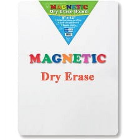 Flipside Magnetic Dry Erase Board - 9" (0.8 ft) Width x 12" (1 ft) Height - White Surface - Rectangle - 1 Each | Bundle of 5