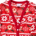 thumbnail image 4 of Womens Red Reindeer Themed Pajamas Blanket Sleeper Union Suit Small 4-6, 4 of 4