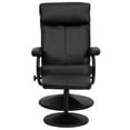 thumbnail image 7 of Emma + Oliver Multi-Position Headrest Recliner & Ottoman w/ Wrapped Base in Black LeatherSoft, 7 of 7