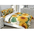 thumbnail image 3 of DOJLIO 3D Fresh style Sunflower Printed Duvet Cover Twin Size 3 Pcs Microfiber Comforter Cover Set Bedroom Decorative Floral Theme with 1 Comforter Cover 2 Pillowcases No Comforter, 3 of 5