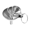 thumbnail image 1 of jifeng 3 Pieces Kitchen Funnel Set Metal Filling Funnels for Liquid Dry Ingredients, 1 of 9