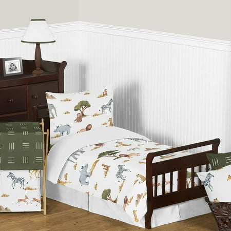 UPC: 0846480093831 | Jungle Toddler Bed Comforter Bedding Set by Sweet Jojo Designs