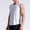 White, variant on WAVSUF Tall Big Mens Bodybuilding Sleeveles Solid Color Tank Tops Round Neck Pullover Black Size 2XL