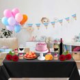 thumbnail image 4 of Jioakfa Home Textiles Clearance 50% Plastic Disposable Tablecloth 137 X 274Cm Elastic Outdoor Tablecloth Waterproof Parties Beer Table Tablecloths For Picnic Wedding Garden Tablecloth Black, 4 of 5