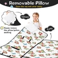 thumbnail image 3 of Pioneer Flower Floral Print Pattern Teens Toddler Nap Mat with Pillow, Sleeping Mat Bag for Preschool Daycare 59"x22", 3 of 6
