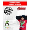thumbnail image 4 of Marvel Avengers Toddler Boys' 2-Piece T-Shirt Set Hulk Red Grey, 4 of 6