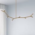thumbnail image 6 of Dainolite 8 Light Incandescent Horizontal Pendant Matte Black, 6 of 7