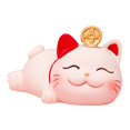 thumbnail image 2 of Lucky Cat Figurines Car Decor Statue for Dashboard Display Office Beckoning Mini Home Lying, 2 of 9