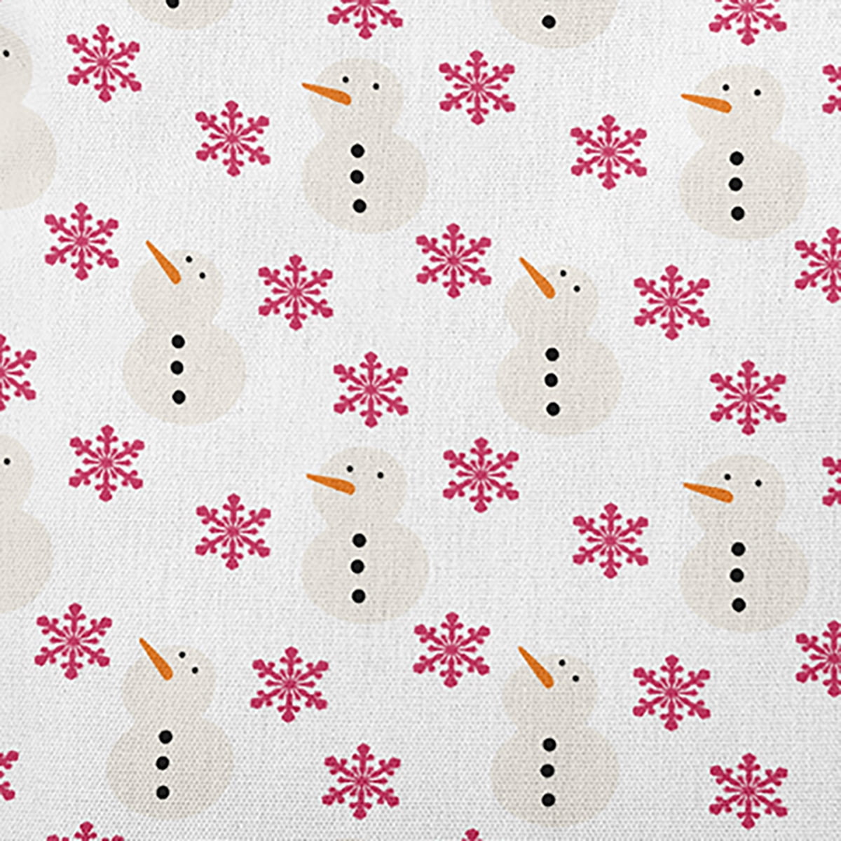 16" x 16" Simply Daisy Snow Men In Snowstorm Polyester Accent Pillow, Holiday Pink Qty 1