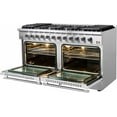 thumbnail image 3 of Forno Galiano 60-Inch Freestanding Gas Range, 10 Burners, Double Ovens, Griddle, Energy Efficient, 3 of 5