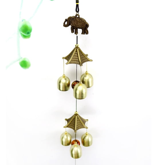 Mobutofu Bronze Wind Chime for Indoor and Outdoor Home Decor, Rust-Resistant, Garden and Patio Decoration