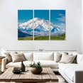 thumbnail image 3 of Elephant Stock Mount Mckinley Denali Wall Art - Horizontal Multi Panel Canvas - 3 Pieceliving Room Wall Decor - Photography Nature Multi Panel - Beige And Gray Decor - 74" x 48", 3 of 8