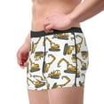 thumbnail image 3 of Wukai Funny Excavator Print Men’s Underwear Breathable Boxer Briefs,&nbsp;Moisture Wicking & Breathable-Large, 3 of 7