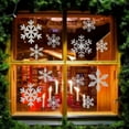 thumbnail image 2 of Glitter Snowflake Window Stickers 27PCS Sparkling Snowflake Window Clings Winter Wonderland Decorations for Home Christmas Party, 2 of 7