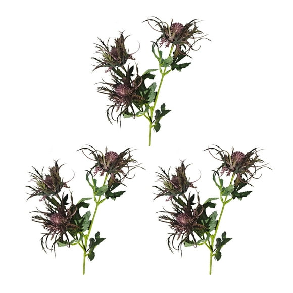 Fake Eryngium Artificial Pant 3pcs 65cm Show Window Party Supply Home Decor Simulation Flowers