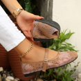 thumbnail image 6 of Wensltd Women Shoes Spring Fall Square Toe Flats Lace Design Mesh Upper Cutout Style Shoes Dressy Wear, 6 of 8