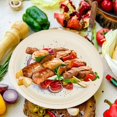 thumbnail image 2 of 140 Pack 10 Inch Paper Plates, 100% Compostable Biodegradable Disposable Plates, Heavy Duty Bagasse Sugarcane Plates for, 2 of 7