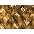 thumbnail image 1 of Ahgly Company Indoor Rectangle Abstract Orange Modern Area Rugs, 4' x 6', 1 of 4