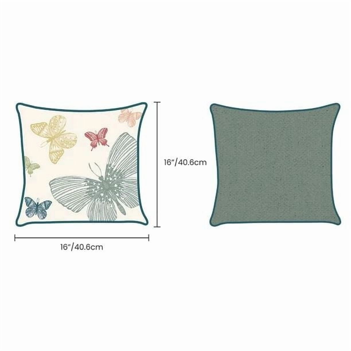 Paquet de 2 coussins décoratifs papillon