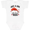 thumbnail image 3 of Inktastic Just a Girl Who Loves Koi Fish Girls Baby Bodysuit, 3 of 5