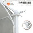 thumbnail image 5 of EAGLE PEAK 11.4 x 11.4 FT Outdoor Pergola with Retractable Shade Canopy, White Frame, Gray Top, 5 of 6