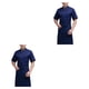 thumbnail image 1 of Naiovety Abrigo de Chef de verano, uniforme de Chef de poliéster, botones con bolsillos delanteros, traje de Catering, suministros de cocina de Type1 NO1, 1 of 6