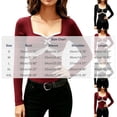 thumbnail image 3 of MYAOYI Womens Coquette Style Lace Trim Top Sweetheart Neck Long Sleeve, 3 of 7
