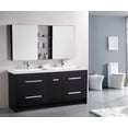 thumbnail image 2 of Design Element Perfecta 72" Double Sink Bathroom Vanity Set in Espresso, 2 of 4