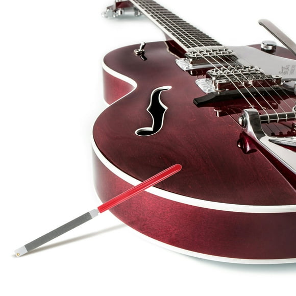 CIMAXIC Lima De Lijado Portátil Para Guitarra Con Precisión En Acero Alto Carbono Y Para Fácil Cambio De Lija