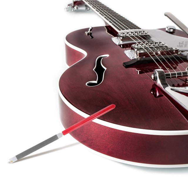 CIMAXIC Lima De Lijado Portátil Para Guitarra Con Precisión En Acero Alto Carbono Y Para Fácil Cambio De Lija