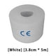 thumbnail image 3 of Yuarrent Cinta de kinesiología elástica de algodón terapéutica atlética impermeable venda de seguridad deportiva soporte muscular cinta Accesorios para máquinas de ejercicios blanco 3.8 cm x 5 m, 3 of 6