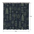 thumbnail image 5 of Shower Curtain for Bathroom Farmhouse Xmas Covered Snow Bathroom Curtain Waterproof Simple Shower Curtain Hooks Included,72x72Inch, 5 of 5