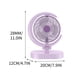 thumbnail image 3 of Xihbxyly Ventilador Portátil con Carga Usb, Diseño Multifunción con Tres Velocidades, Modo de Luz Nocturna Ajustable, Funcionamiento Silencioso para Dormir, Ventilador de Escritorio con Aspas Extraíb, 3 of 3