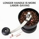 thumbnail image 4 of Manual Coffee Grinder with Ceramic Burr - Dual Bearing Hand Crank Mill for Effortless Grinding, Adjustable Coarseness, Glass Hopper, 4 of 5