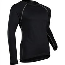Coldpruf Quest Men's Crew Base Layer in Black - Size Medium