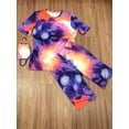thumbnail image 4 of Akmipoem Womens Outfits Sets Summer Two Piece Biker Short Sets Tie Dye Yoga Track Suit, 4 of 5