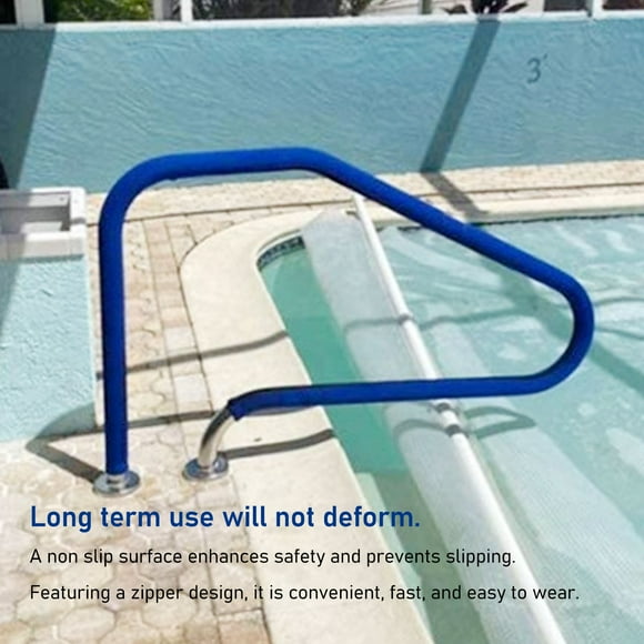 Swim Pool Handrail Cover Non-Slip Anti-scald Pool Railing Ladder Stair Rail Hand Rail Cover Outdoor Swimming Pool Accessories 6ft