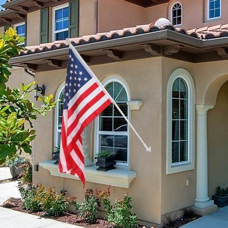 - ZENY 6ft Flag Pole Tangle Free Spinning Flagpole Residential w/ Free US flag