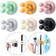 thumbnail image 1 of Soporte de gancho autoadhesivo de 6 uds para colgar el Cable del enchufe de la ropa de la llave de la toalla, el gancho decorativo de silicona se puede pegar a la puerta de la pared JAMW Sencillez, 1 of 5