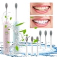 thumbnail image 5 of 32000 Times/min High Frequency Electric Toothbrush 3 Brush Heads Adults And Children 6 Modes Electric Toothbrush, Summer, 5 of 6