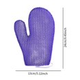thumbnail image 2 of (Figure Violette) Gants de Bain en Nid d'Abeille Gants de Toilette Réutilisables Violets, 2 of 3